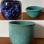 Bloempot vintage turquoise Varca W. Germany, Ophalen of Verzenden