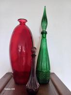 Rode Spaanse vaas glas 37 cm, Ophalen of Verzenden, Minder dan 50 cm, Rood, Glas