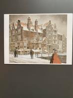 Anton Pieck Kaart - Kromboomsloot Amsterdam, Antiek en Kunst, Kunst | Tekeningen en Foto's, Ophalen of Verzenden