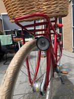 Rode batavus stadfiets met mand, Fietsen en Brommers, Fietsen | Dames | Damesfietsen, Ophalen, Gebruikt, Versnellingen, Batavus