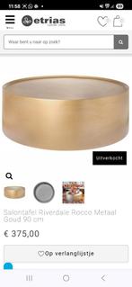 Riverdale salontafel Rocco showroommodel, Ophalen, 50 tot 100 cm, Rond, 50 tot 100 cm