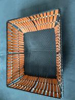 Vierkante rieten mand, Mand, Vierkant, Ophalen of Verzenden, Zo goed als nieuw