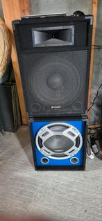 Actieve speaker 750W + actieve Woover 600W, Ophalen, Gebruikt, 120 watt of meer, Overige merken