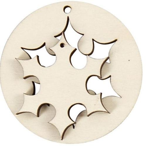 Hangende decoratie sneeuwster 2-in-1 licht hout (triplex) Ø, Hobby en Vrije tijd, Knutselen, Nieuw, Materiaal, Ophalen of Verzenden