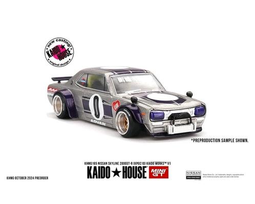 Nissan Skyline 2000GT-R Kaido Works V1 van Mini GT 1/64 165, Hobby en Vrije tijd, Modelauto's | Overige schalen, Nieuw, Auto, Ophalen of Verzenden
