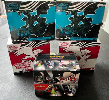ETB + mini tins display Pokémon White Flare & Black Bolt beschikbaar voor biedingen