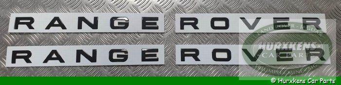 Letters Range Rover Glanzend zwart set voor/achter, Auto-onderdelen, Carrosserie en Plaatwerk, Nieuw, Ophalen of Verzenden