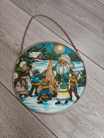 Vintage Kerst Decoratie met Kerstman, Ophalen of Verzenden, Gebruikt