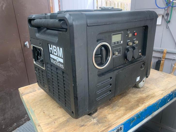 Aggregaat HBM 4 KW defect, Doe-het-zelf en Verbouw, Aggregaten, Zo goed als nieuw, Benzine, Minder dan 5 kVA, Ophalen