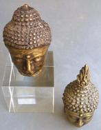 20ste eeuw Antiek Bronzen Thaise Buddha Boeddha Koppen Hoofd, Antiek en Kunst, Antiek | Koper en Brons, Ophalen, Brons
