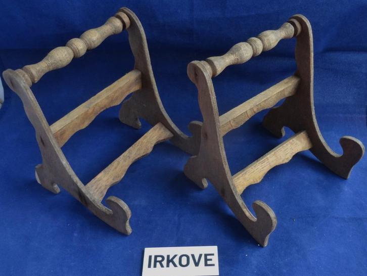 SIERBORDEN HOUDERS * HOUT en KOPER *, Antiek en Kunst, Antiek | Wandborden en Tegels, Verzenden