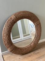 Ronde jute extra groot wandspiegel, Ophalen, Rond, Zo goed als nieuw, 75 tot 100 cm