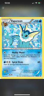 Vaporeon gezocht, Hobby en Vrije tijd, Verzamelkaartspellen | Pokémon, Ophalen of Verzenden, Zo goed als nieuw