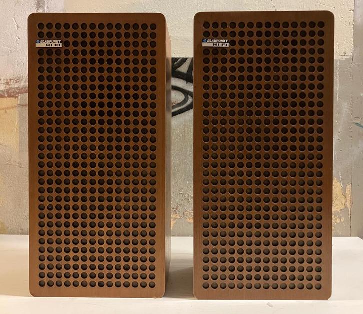 Blaupunkt vintage luidspreker boxen uit 1971/1972, Audio, Tv en Foto, Luidsprekers, Gebruikt, Front, Rear of Stereo speakers, Minder dan 60 watt