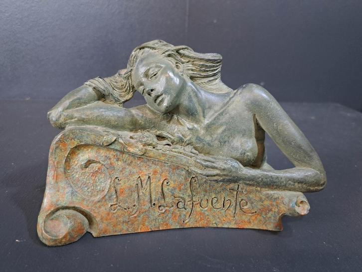 L M Lafuente art nouveau stijl, Antiek en Kunst, Kunst | Beelden en Houtsnijwerken, Ophalen of Verzenden