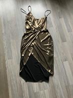 Super mooi goudkleurig Cocktail jurkje maat 38 koopje, Ophalen of Verzenden