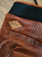 Nobell bruin/zwarte flared broek met 🐉 slangenprint 140, Broek, Gebruikt, Nobell, Meisje