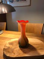 Vintage Vaas Rood-Oranje Murano stijl, Antiek en Kunst, Ophalen of Verzenden