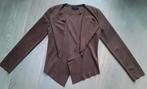Te koop: Mooi vest/jasje, suèdelook, merk JULIE   MT: S/M, Kleding | Dames, Bruin, Ophalen of Verzenden, Zo goed als nieuw, Jasje
