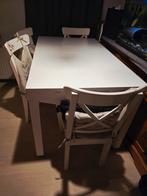 Ikea BJURSTA eettafel met 6 stoelen, Huis en Inrichting, Tafels | Eettafels, Gebruikt, 200 cm of meer, Vijf personen of meer, Rechthoekig