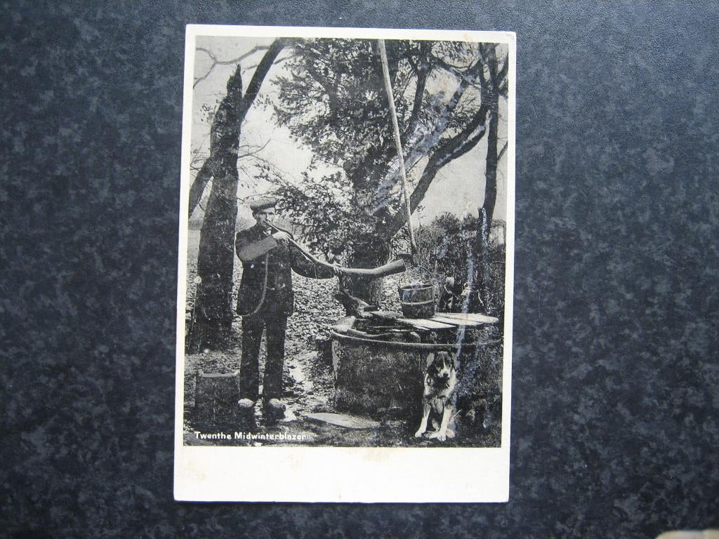 TWENTE Midwinterhoorn blazen E Grootformaat, Verzamelen, Ophalen of Verzenden, 1940 tot 1960, Overijssel
