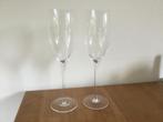 2 zeer hoge champagneglazen - Villeroy & Boch, Ophalen of Verzenden, Zo goed als nieuw