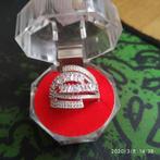 925 sterling zilveren ring met multi zirkonen, Nieuw, Ophalen of Verzenden, 17 tot 18, Met edelsteen