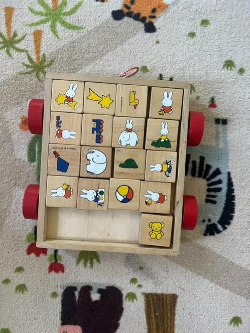 Nijntje Houten Kar met Blokjes, Kinderen en Baby's, Speelgoed | Educatief en Creatief, Bouwen, Puzzelen, Taal en Lezen, Ontdekken