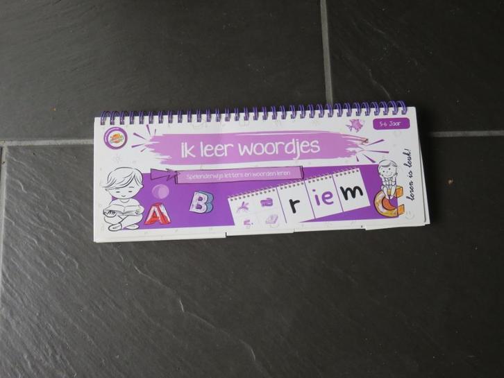Ik leer woordjes, leren is leuk, educatieve kaarten 5-6 jaar, Kinderen en Baby's, Speelgoed | Educatief en Creatief, Gebruikt