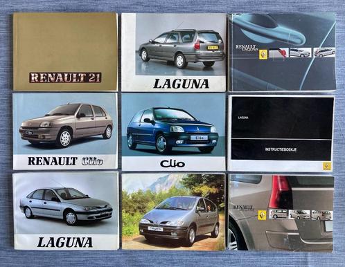 9 Renault instructieboekjes voor modellen jaren '90 en '00, Auto diversen, Handleidingen en Instructieboekjes, Ophalen of Verzenden