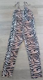 DOORZICHTIGE JUMPSUIT MET ZEBRA PRINT, MAAT XS, Kleding | Dames, Jumpsuits, Beige, Maat 34 (XS) of kleiner, H&M, Ophalen of Verzenden