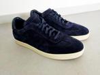 Heren sneakers, donkerblauw suede, mt. 44. Nieuwstaat, Manfield, Blauw, Ophalen of Verzenden, Zo goed als nieuw