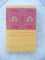 Sources of Japanese tradition 1600 to 2000 Volume 2., Overige niveaus, Ophalen of Verzenden, Engels, Zo goed als nieuw