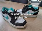 Jordan maat 36 sneakers sportschoenen nike wit mint zwart, Jongen of Meisje, Ophalen of Verzenden, Zo goed als nieuw, Sportschoenen