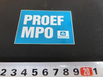 sticker Proef MPO   ALCOA  beschikbaar voor biedingen