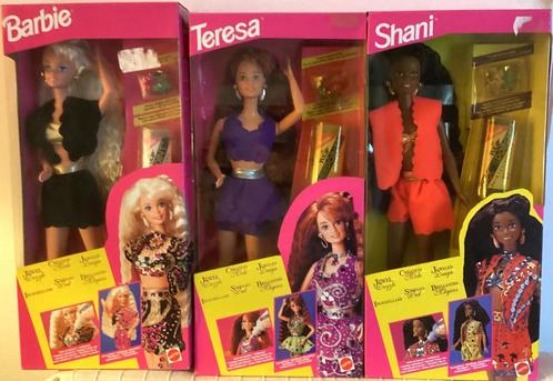 Vintage 1993 Barbie Teresa & Shani Jewel ‘N Dazzle OVP,NRFB, Verzamelen, Poppen, Nieuw, Fashion Doll, Ophalen