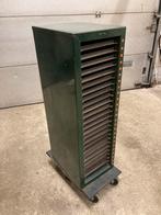 Galeienkast uit drukkerij, stalen drukkerijkast, Ophalen, Gebruikt