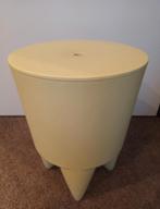 Stark Vintage Gele Bijzettafel / Kruk, 45 tot 60 cm, Gebruikt, Ophalen of Verzenden, Minder dan 55 cm