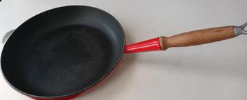 Cousances voorloper Le creuset gietijzeren koekenpan,28cm  beschikbaar voor biedingen