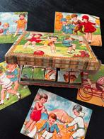 Oude blokken puzzel compleet in doos, Antiek en Kunst, Verzenden