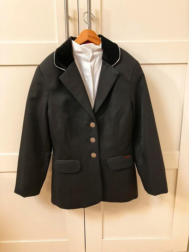 Wedstrijdjasje dressuur paardrijden (maat 152), Dieren en Toebehoren, Paardrijkleding, Zo goed als nieuw, Bovenkleding, Dressuur