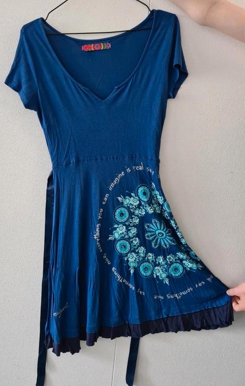 Desigual zomerjurk, maat S blauw, Kleding | Dames, Jurken, Gedragen, Maat 38/40 (M), Blauw, Knielengte, Ophalen of Verzenden