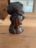 Balinese buste handgesneden, Antiek en Kunst, Kunst | Beelden en Houtsnijwerken, Ophalen of Verzenden
