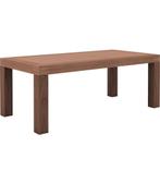Eettafel goossens, serie clear, kleur noten 100x180 cm, Huis en Inrichting, Verzenden, 200 cm of meer, 50 tot 100 cm, Zo goed als nieuw