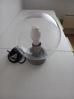 Glazen bol tafellamp, Ophalen of Verzenden, Zo goed als nieuw, Glas, Minder dan 50 cm