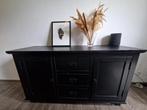 mooie dressoir kast | Landelijk | zwart hout, Huis en Inrichting, Kasten | Dressoirs, Ophalen, Gebruikt, Landelijk, Met deur(en)