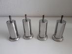 Poten van chroom voor bank, stoel of tafel 9, 5 cm., Ophalen, Tafelpoot, Minder dan 50 cm, Rond