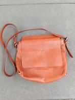 Cowboysbag schoudertas cognac bruin echt leder, Sieraden, Tassen en Uiterlijk, Tassen | Schoudertassen, Overige merken, Bruin