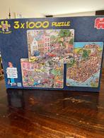 Jan van Haasteren 3 x 1000 stukjes, Ophalen, 500 t/m 1500 stukjes, Zo goed als nieuw