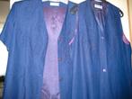 Blauwe jurk met jas, 44, Olsen (105), Ophalen of Verzenden, Zo goed als nieuw, Maat 42/44 (L), Blauw